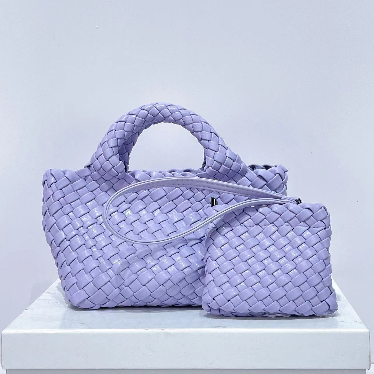 Women's Trendy Chain Mother Hand-woven Vegetable Basket Women's Handbag