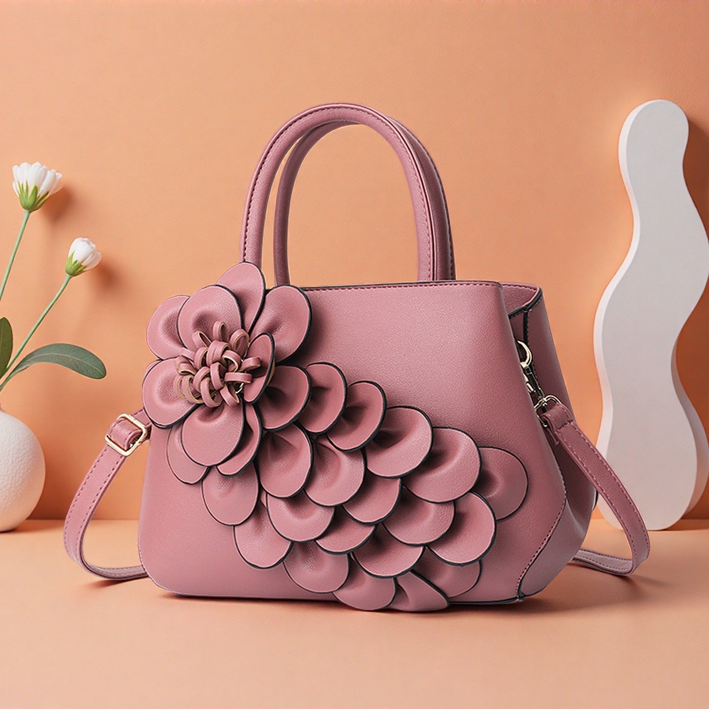 Women's Fashion Elegant Retro One Trendy Simple Versatile Large Women's Messenger Bag