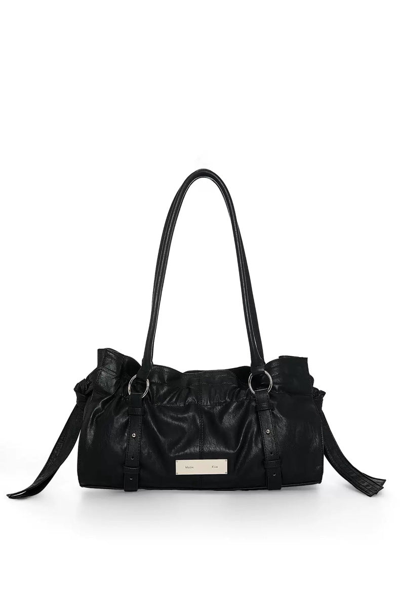 Women's Niche Pleated Underarm Portable Commuter Women's Shoulder Bag