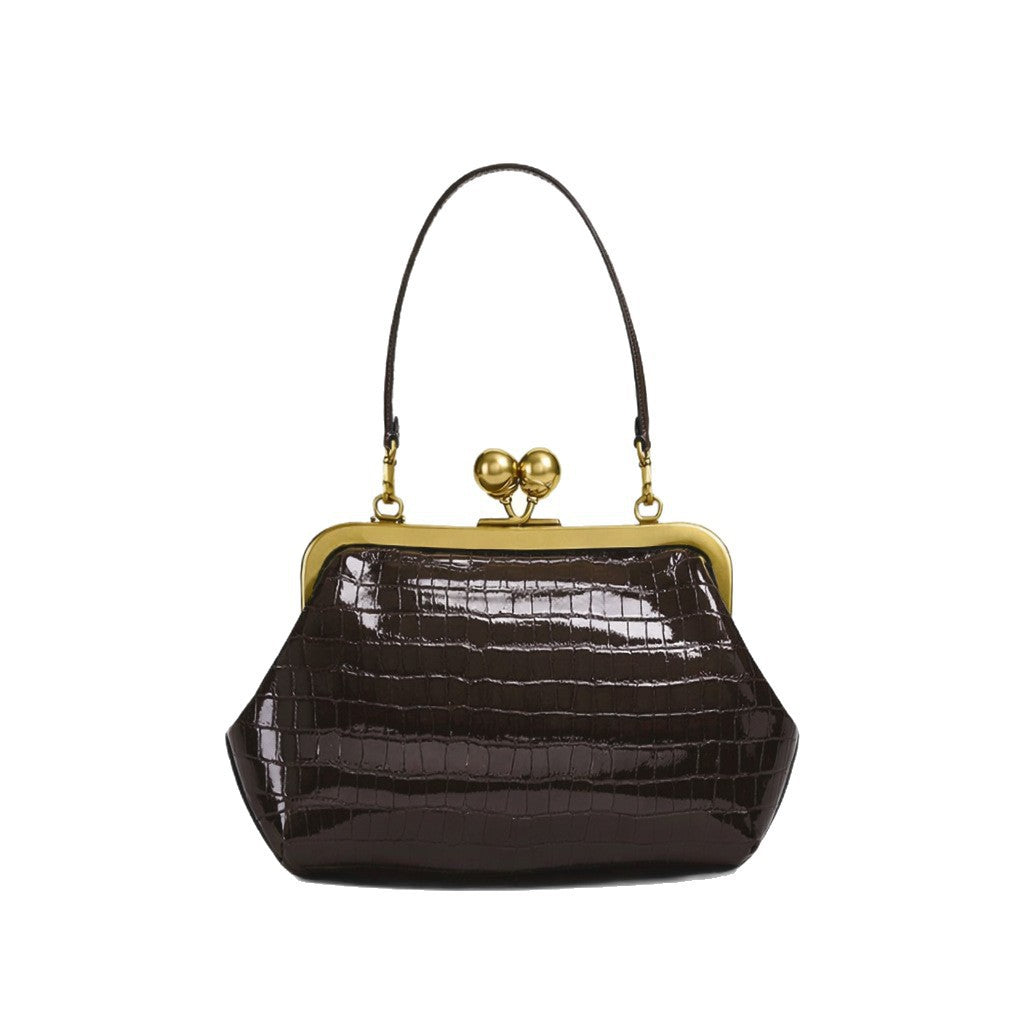 Women's Light Luxury Minority Design Clip Dinner Clutch Large Women's Shoulder Bag