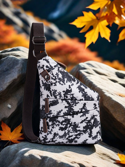 Waterproof Fabric Adjustable Strap Mini Portable Men's Chest Bag