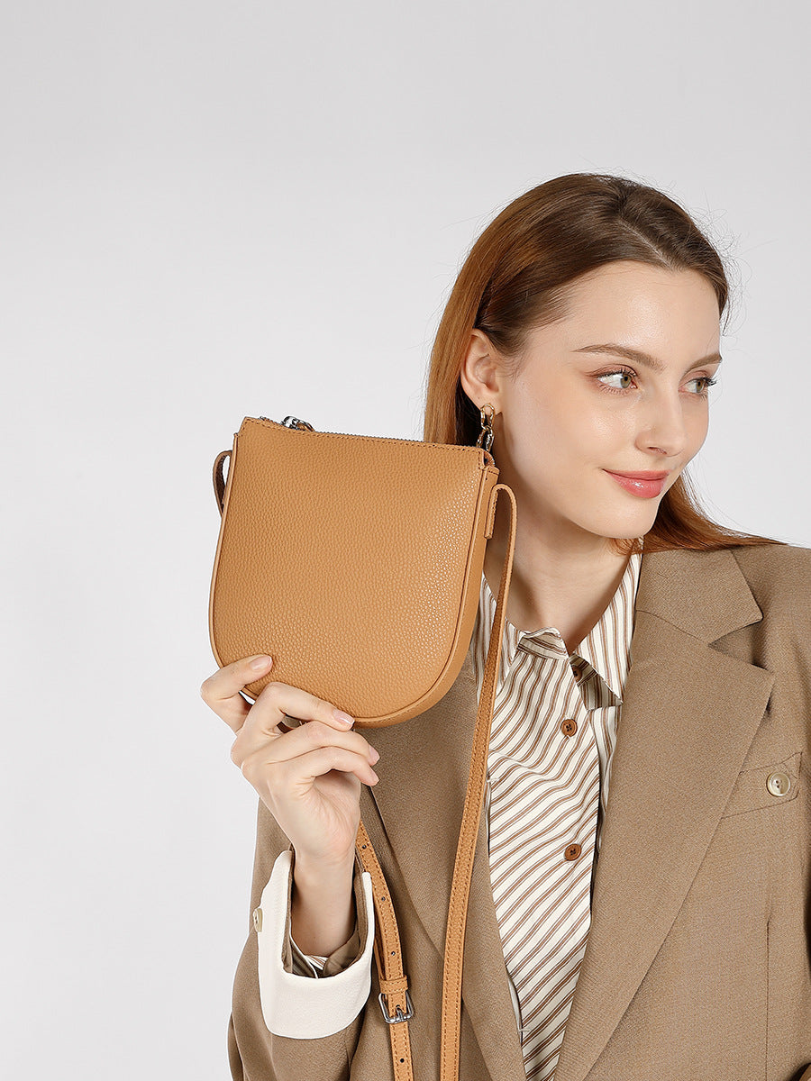 Women's Niche Genuine Leather High-grade Mobile For Women's Messenger Bag