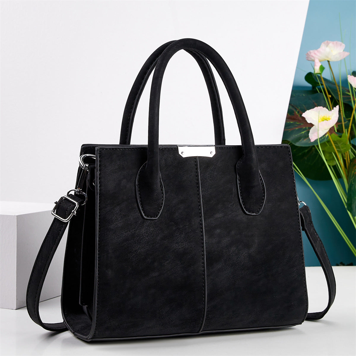 Women's High-grade Large Capacity Three-piece Retro Women's Handbag
