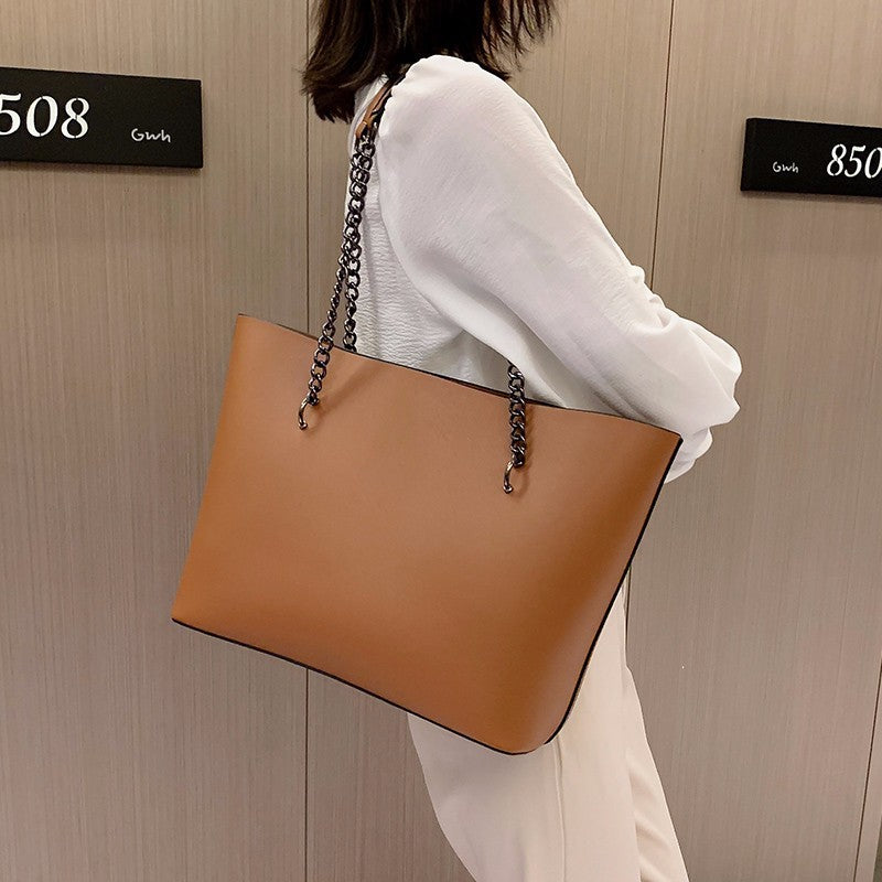 Women's Retro Simple Elegant Large Capacity Portable Bags