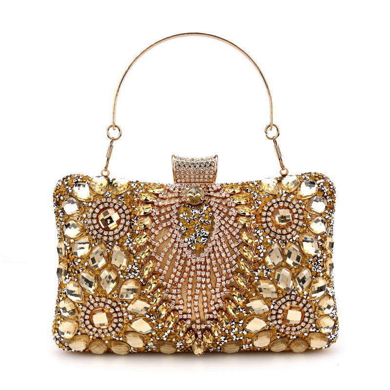 Colorful Diamond Banquet Clutch Fashion Dress Rhinestone Dinner Bag