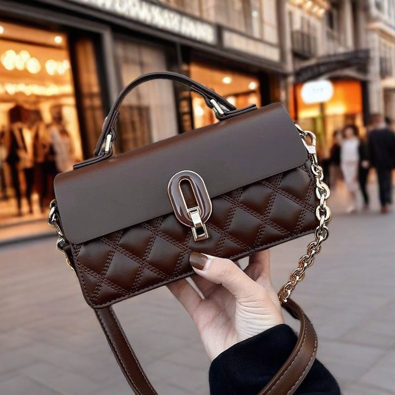 Women's Classic Style Exquisite Summer Rectangular Delicate Pouch Genuine Shoulder Bags