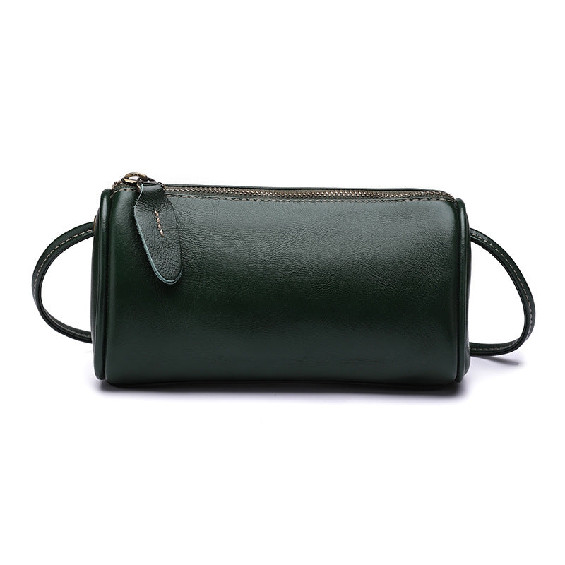 Women's Summer Genuine Leather Mobile Pillow Bags