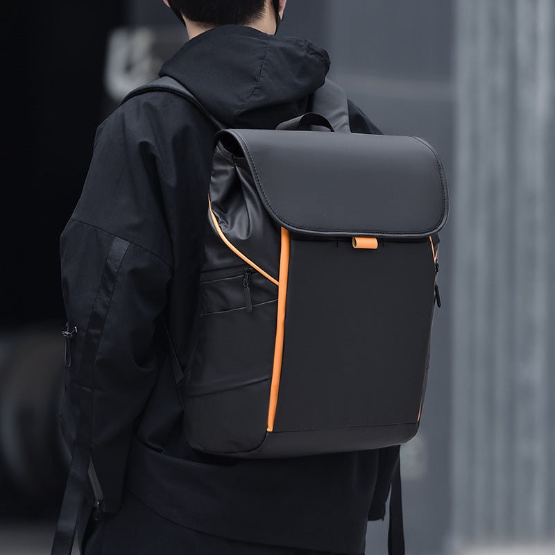 Men's Line Contrast Color Computer Stylish Good Bags