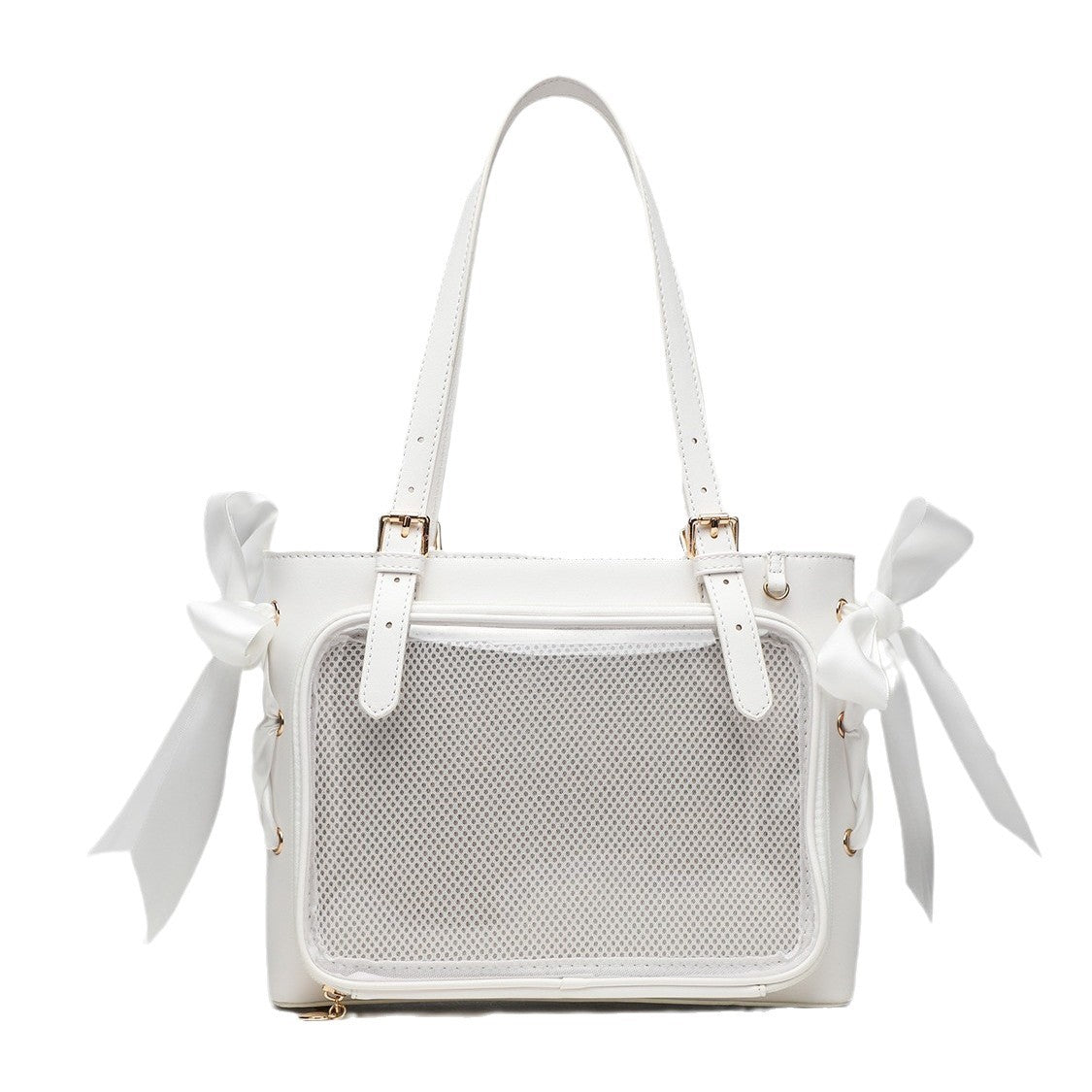 Female Minority Ballet Wind Pain Fresh Bow Ribbon Large Capacity Bags