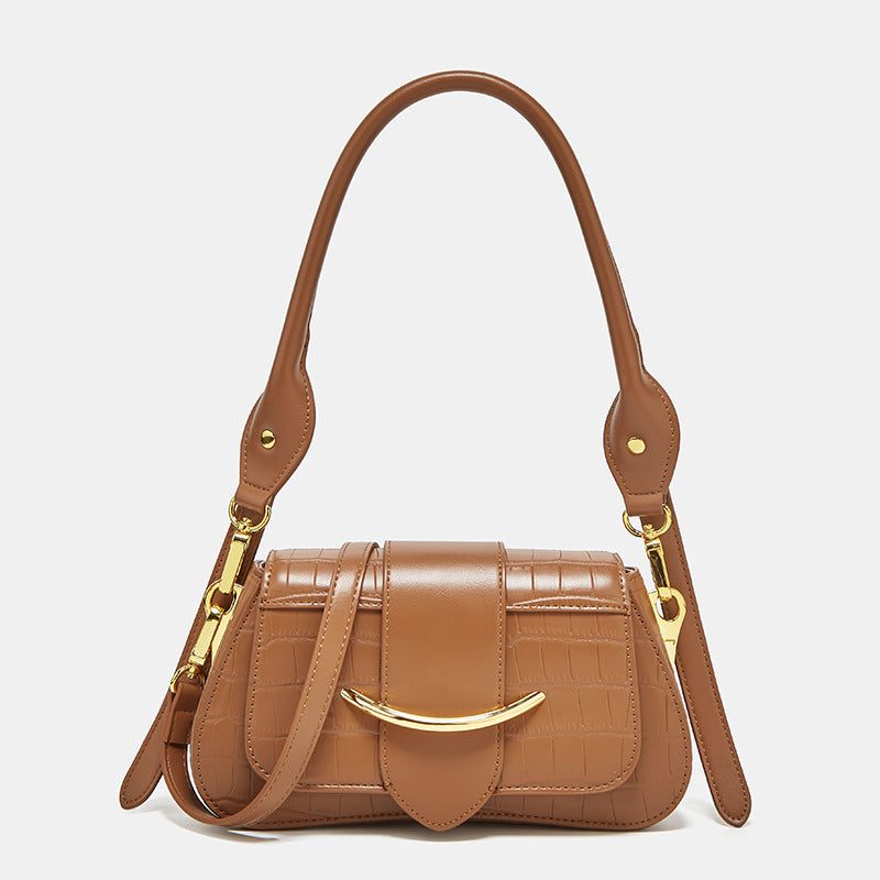 Women's Simple Niche Design Fashion Underarm Crocodile Women's Shoulder Bag