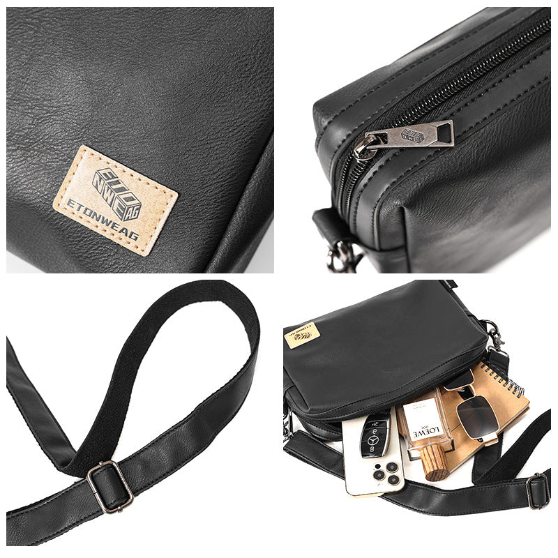 Men's Retro Simplicity Fashion Street Horizontal Men's Shoulder Bag