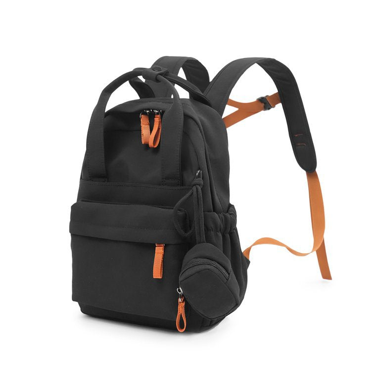 Women's Fashion Simple Texture Solid Color Commute Leisure Backpack