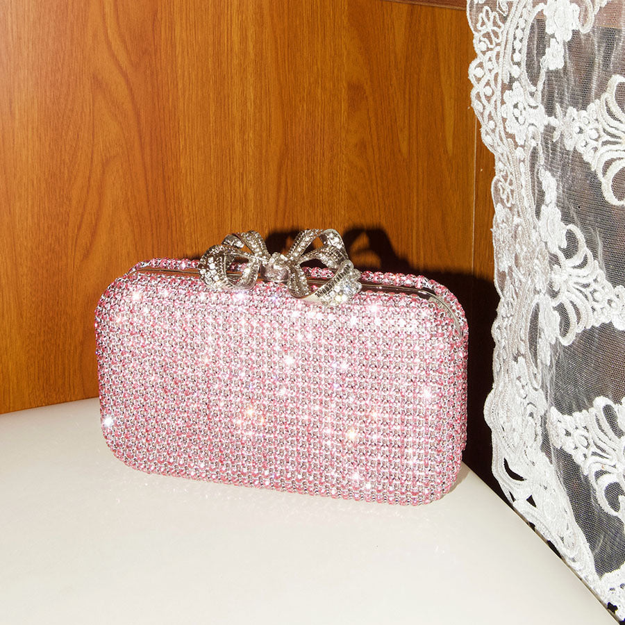 Shiny Banquet Dinner Clutch Chain Metal Bags