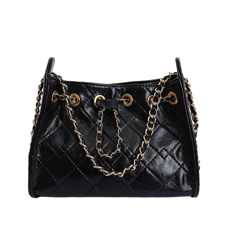 Women's Drawstring Underarm Light Luxury High Sense Women's Messenger Bag