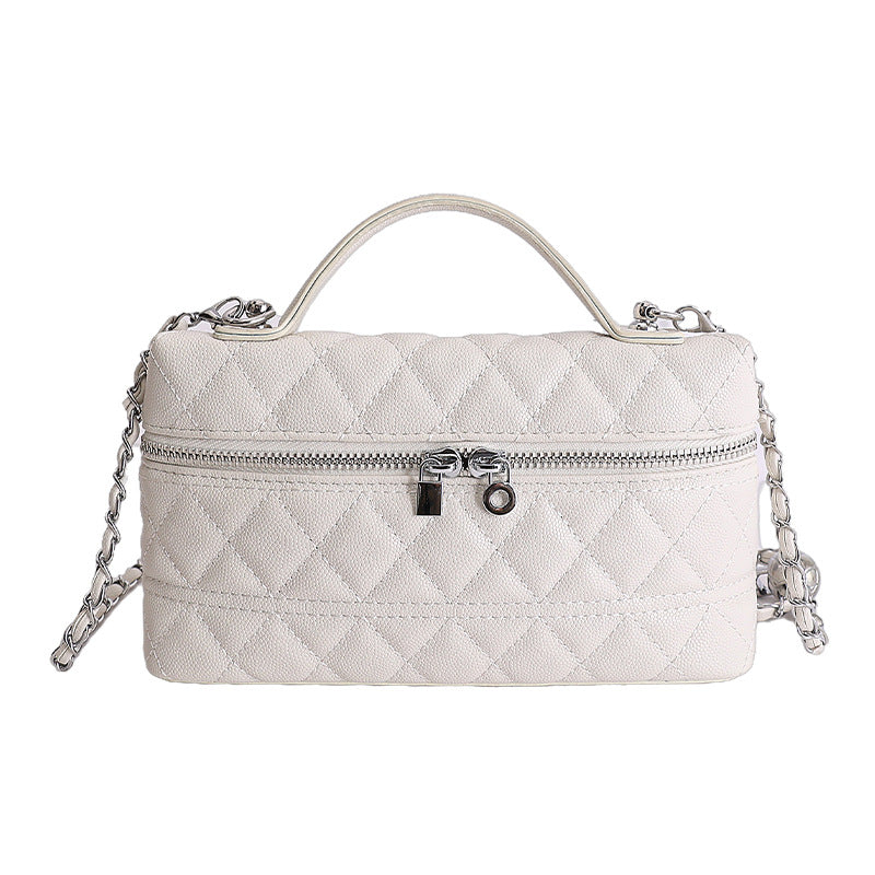 Women's Design Simple Elegant Diamond High-grade Small Square Bag