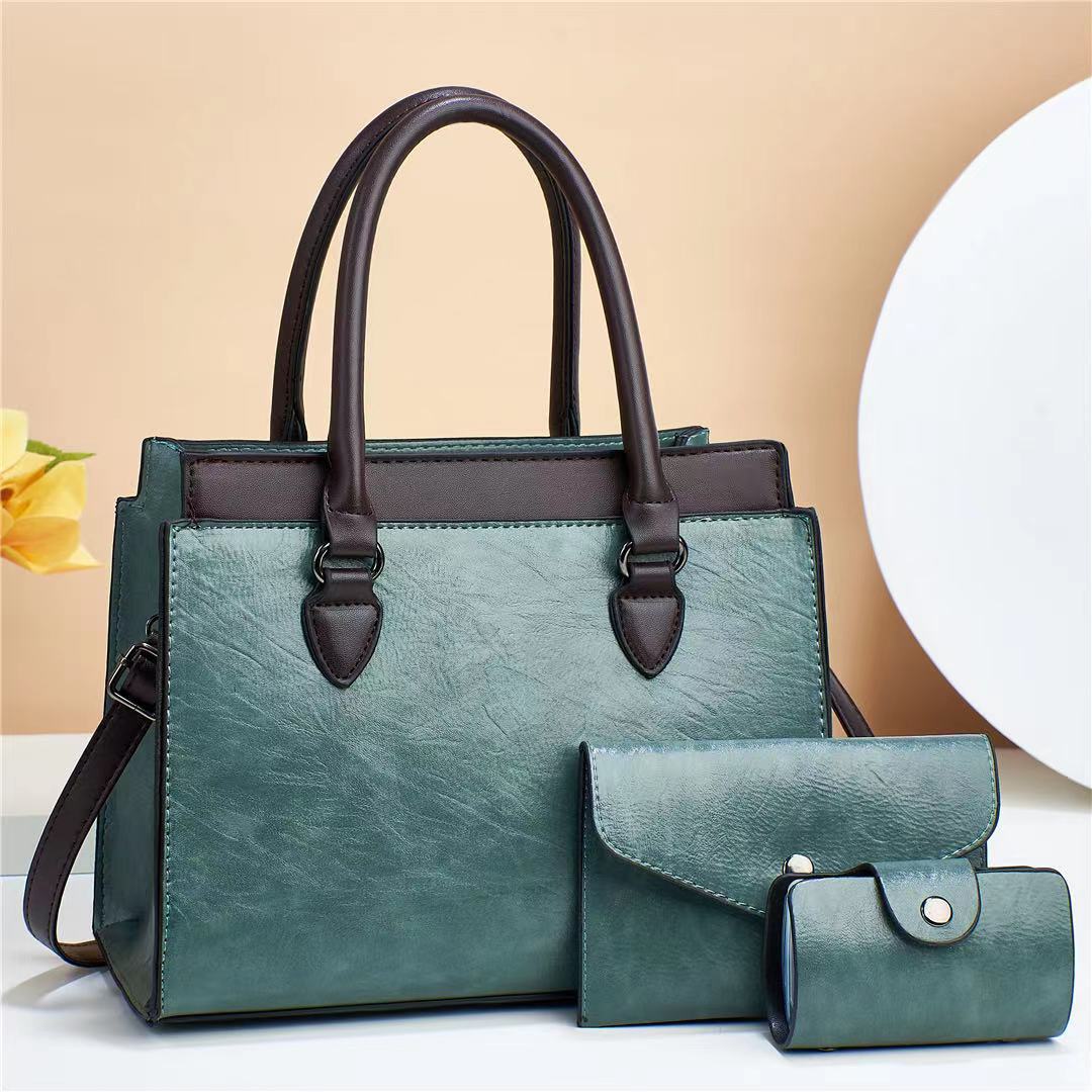 Women's High-grade Fashion Combination Three-piece Large Capacity Elegance Women's Handbag
