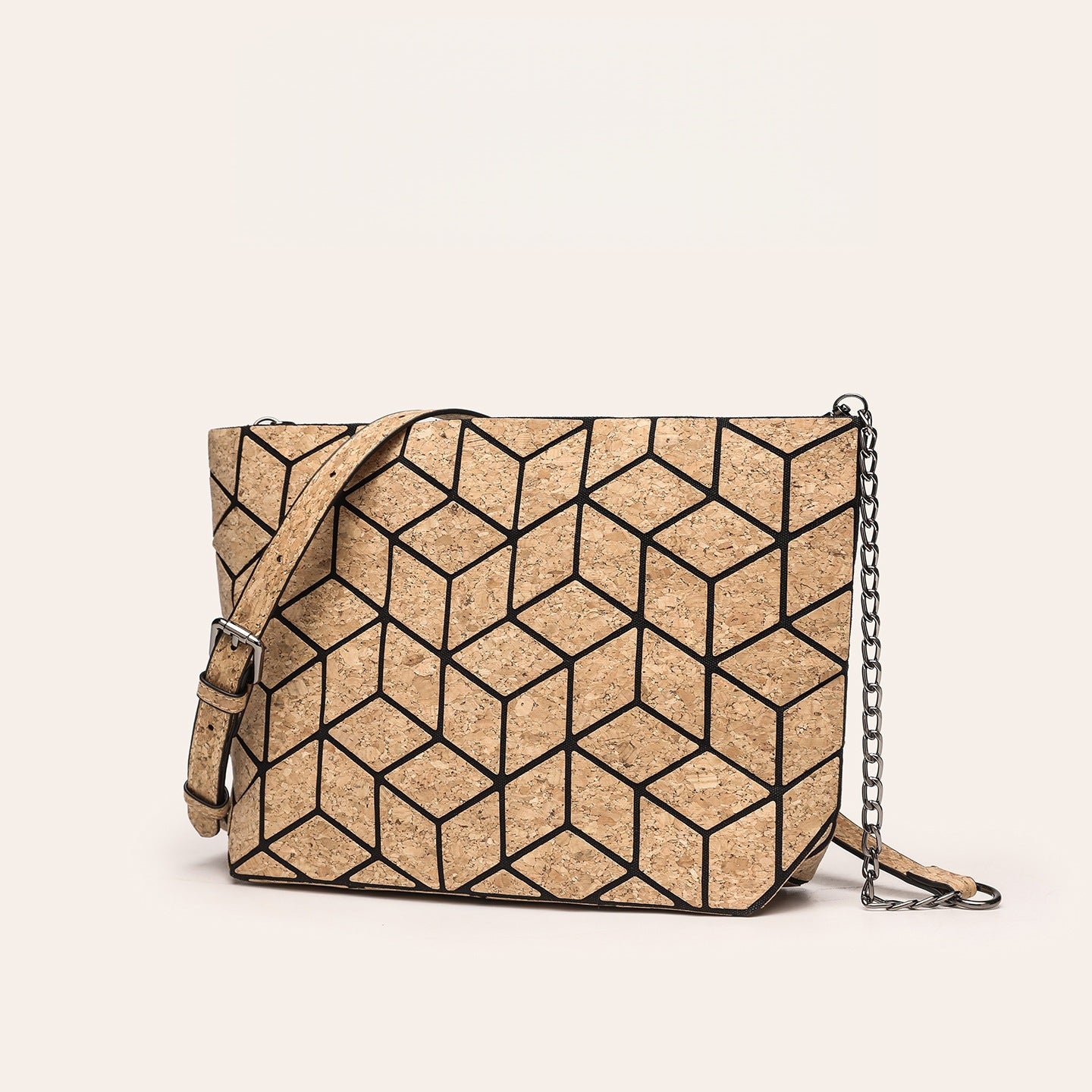 Women's Portuguese Retro Cork Bark Ethnic Style Large Bags