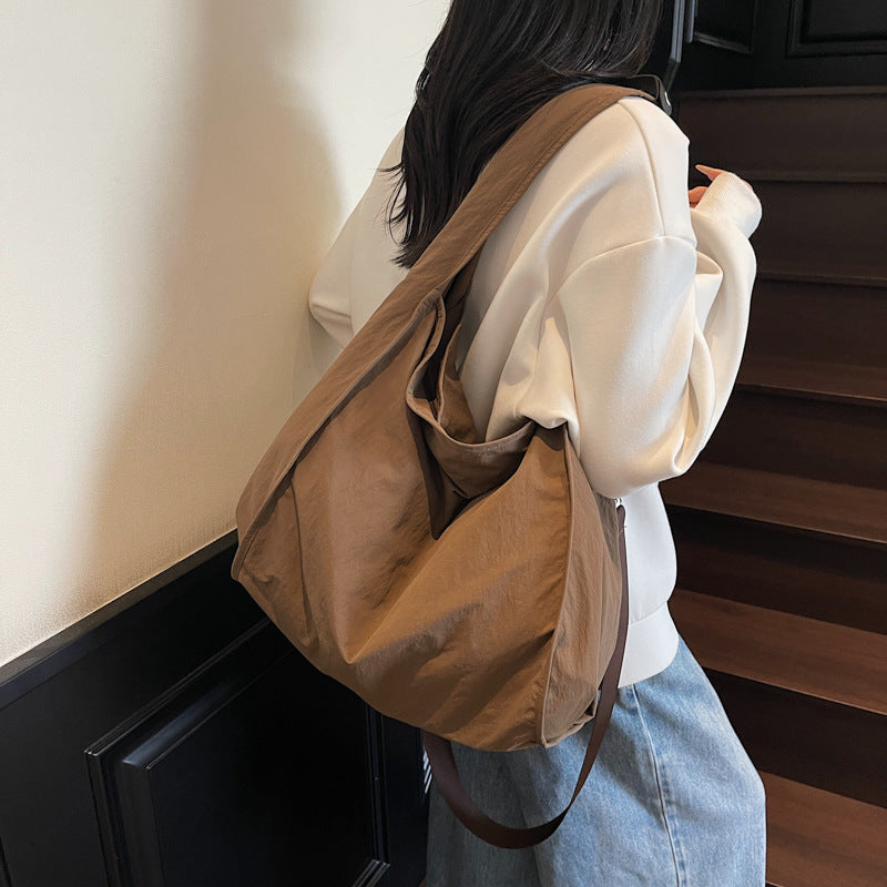 Women's Fresh Simple Large Capacity Cloth Portable Women's Shoulder Bag
