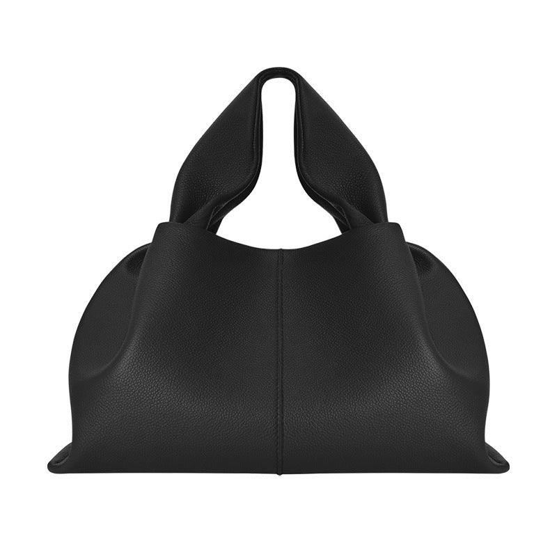 Trendy Elegant Casual Cloud Leather Portable Women's Handbag