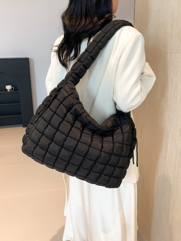 Pleated Cloud Fashion Pull Large Capacity Cotton Tote Bags