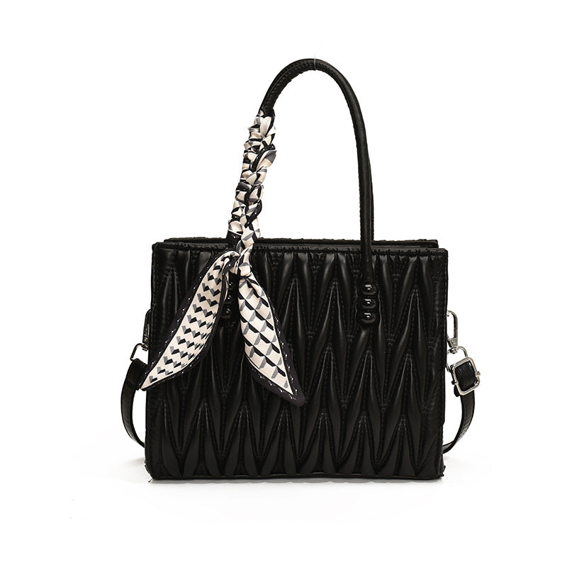 Women's Fashion Pleated Commuting Elegant Easy Matching Women's Shoulder Bag