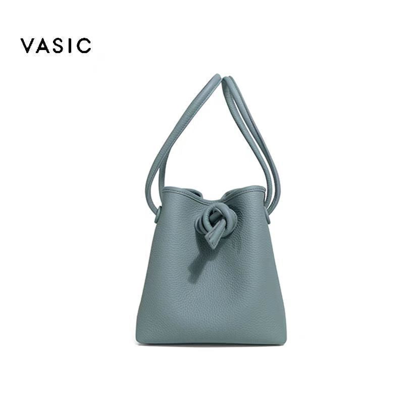 Comfortable Popular Trendy Women's Niche Cowhide Bucket Bags