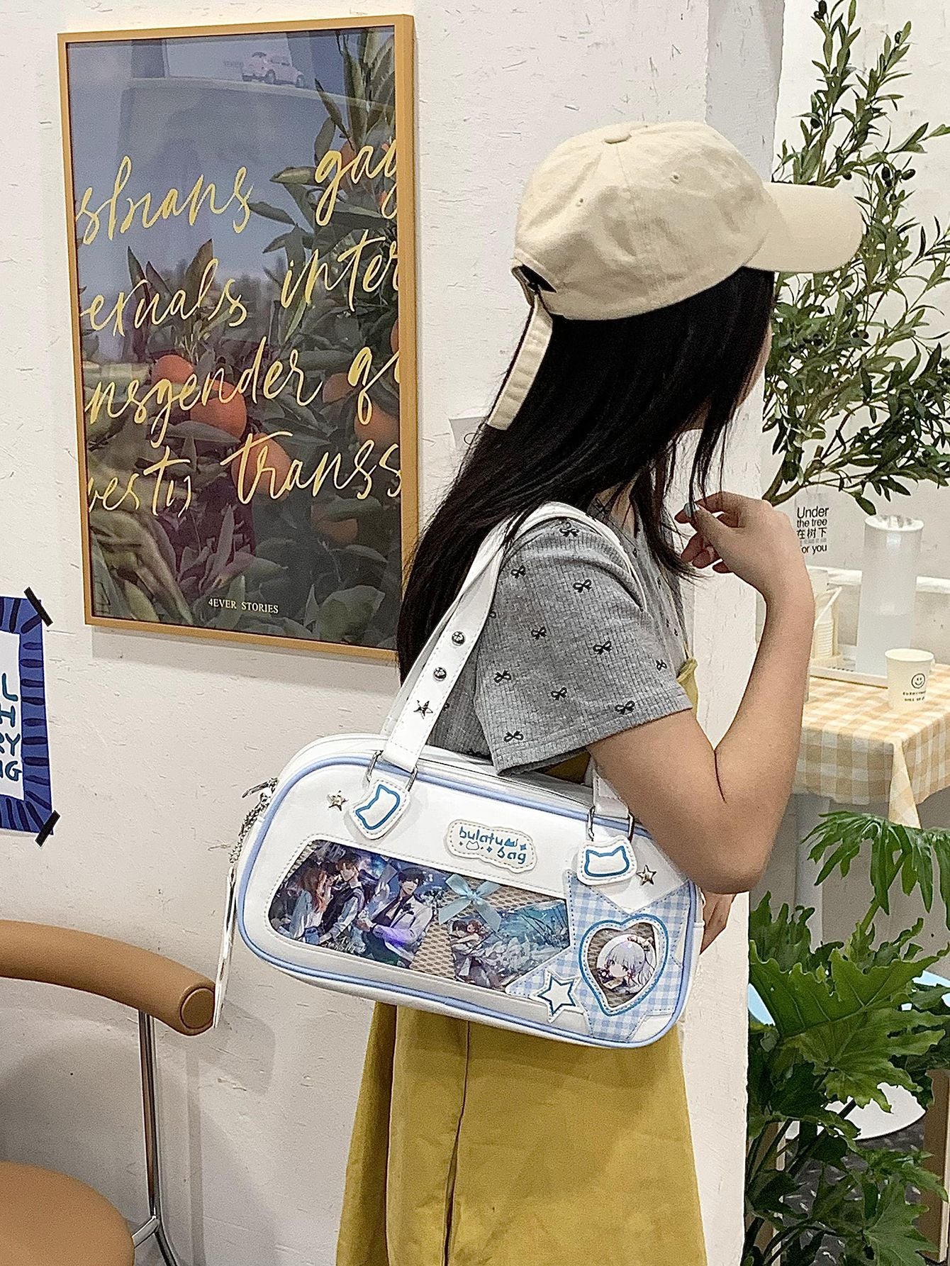 Rice Leisure Cartoon Large Capacity Uniform Bags