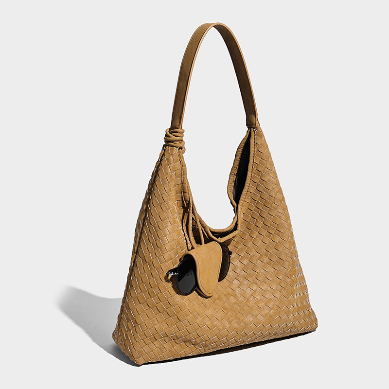 Women's High Sense Woven Stylish Personalized Underarm Women's Shoulder Bag