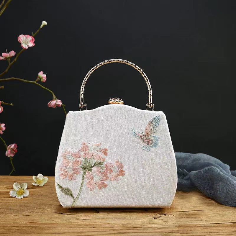 Embroidery Antique Chinese Style Round Han Clothing Cheongsam One Coin Purses