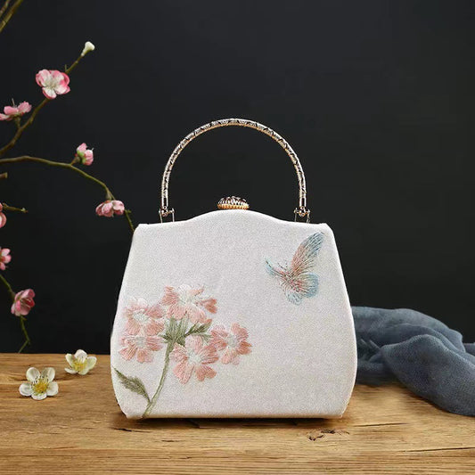 Embroidery Antique Chinese Style Round Han Clothing Cheongsam One Coin Purses