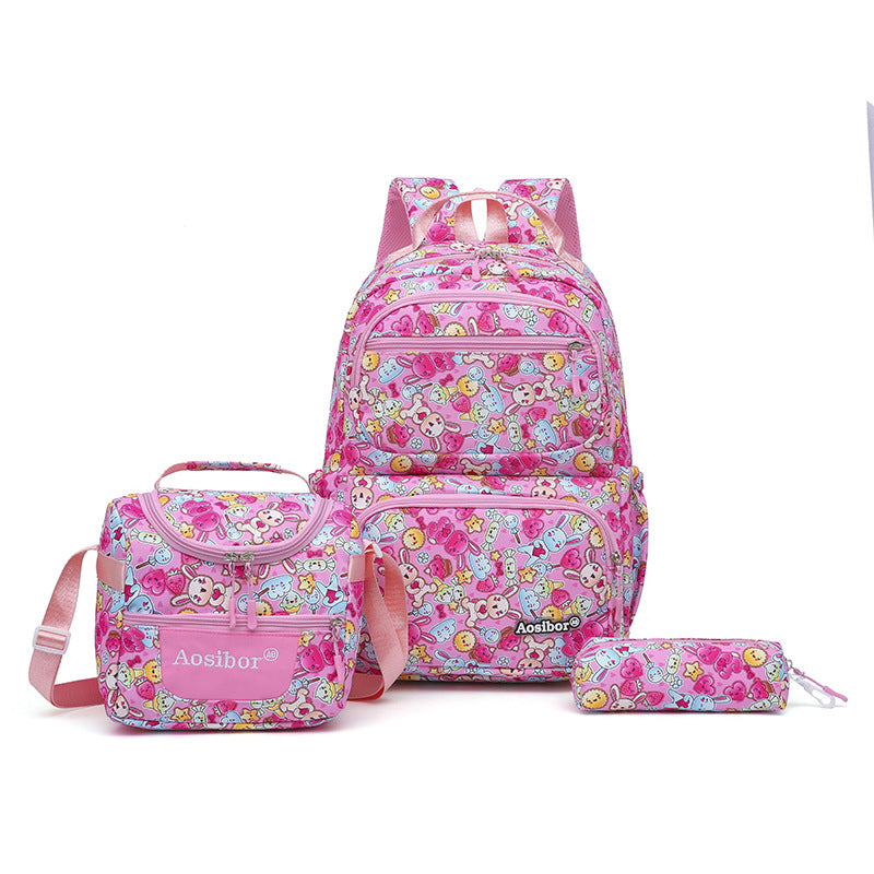 Color Three-in-one Large Capacity Thermal Insulated Lunch College Student Schoolbag