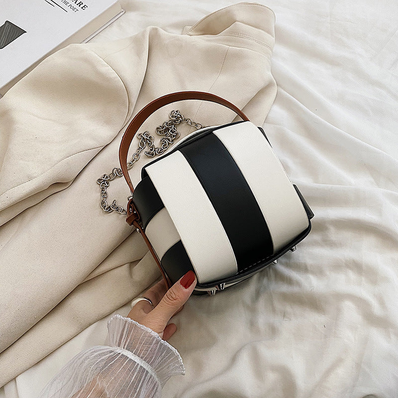 Women's Woven Chain Contrast Color Qualification Fast Women's Handbag