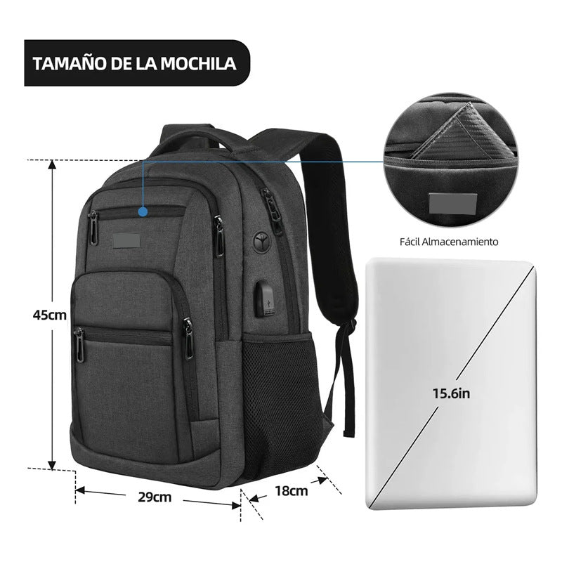 Glamorous Multifunctional Oxford Cloth Large Capacity Business Backpack