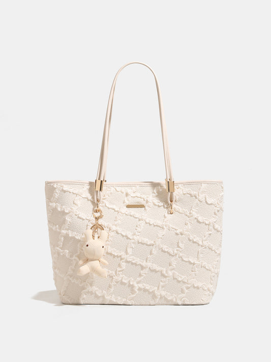 Women's Summer Large Capacity Totes High-grade Jacquard Tote Bag