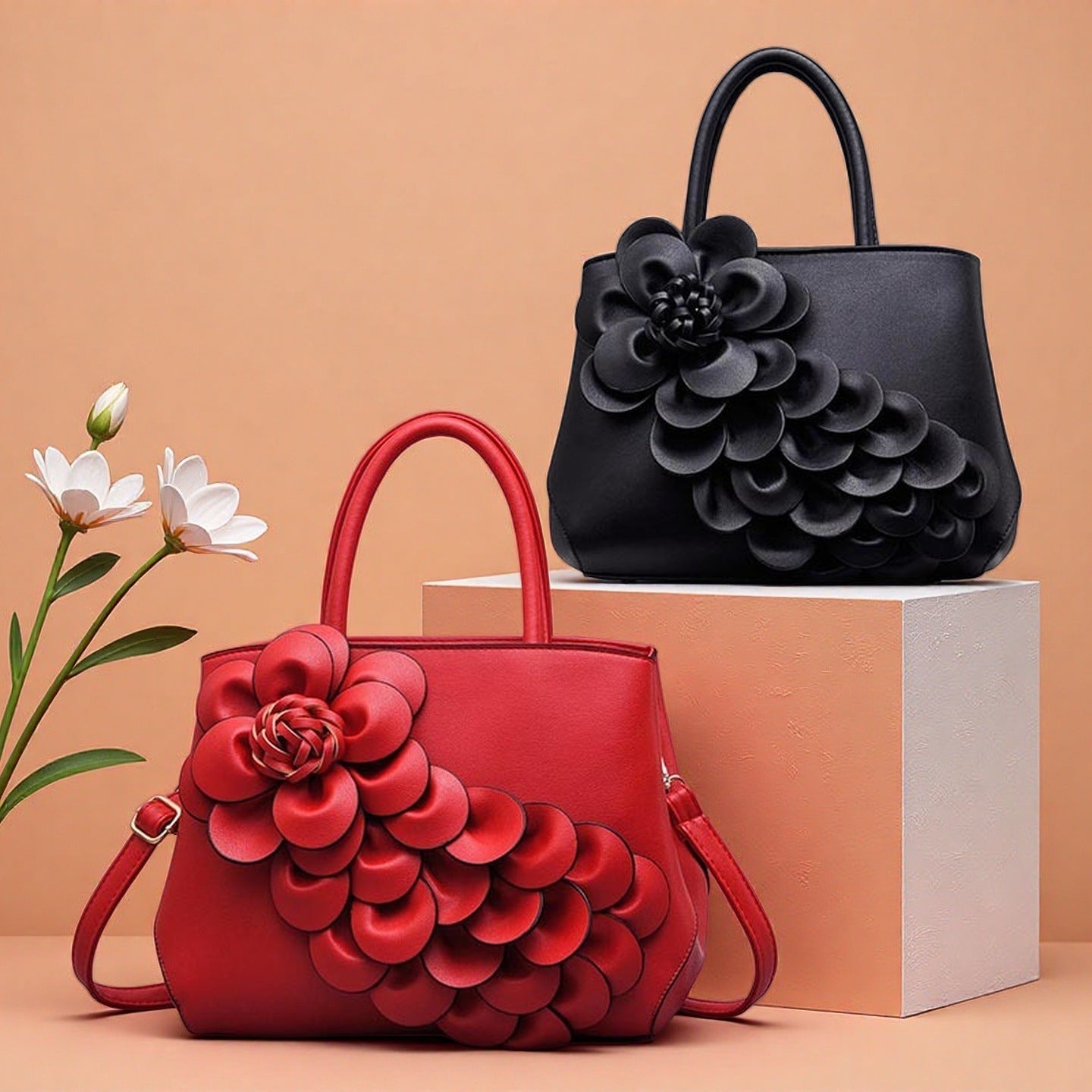 Women's Fashion Elegant Retro One Trendy Simple Versatile Large Women's Messenger Bag