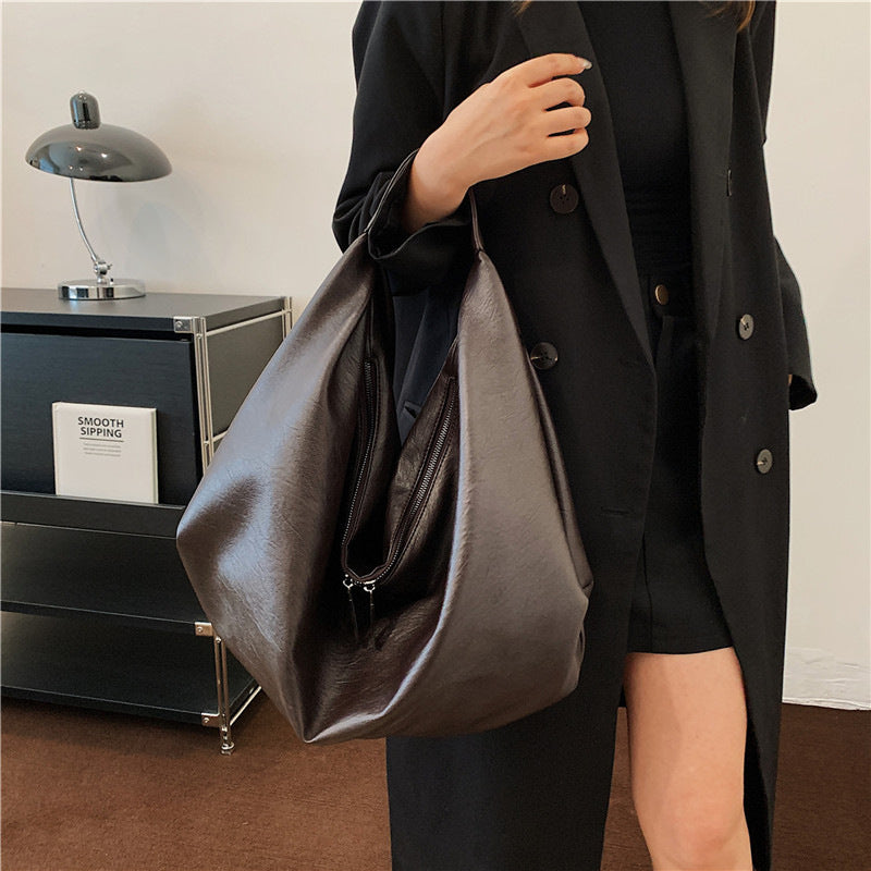 Women's Large Capacity High-grade Light Luxury Design Sense Women's Messenger Bag