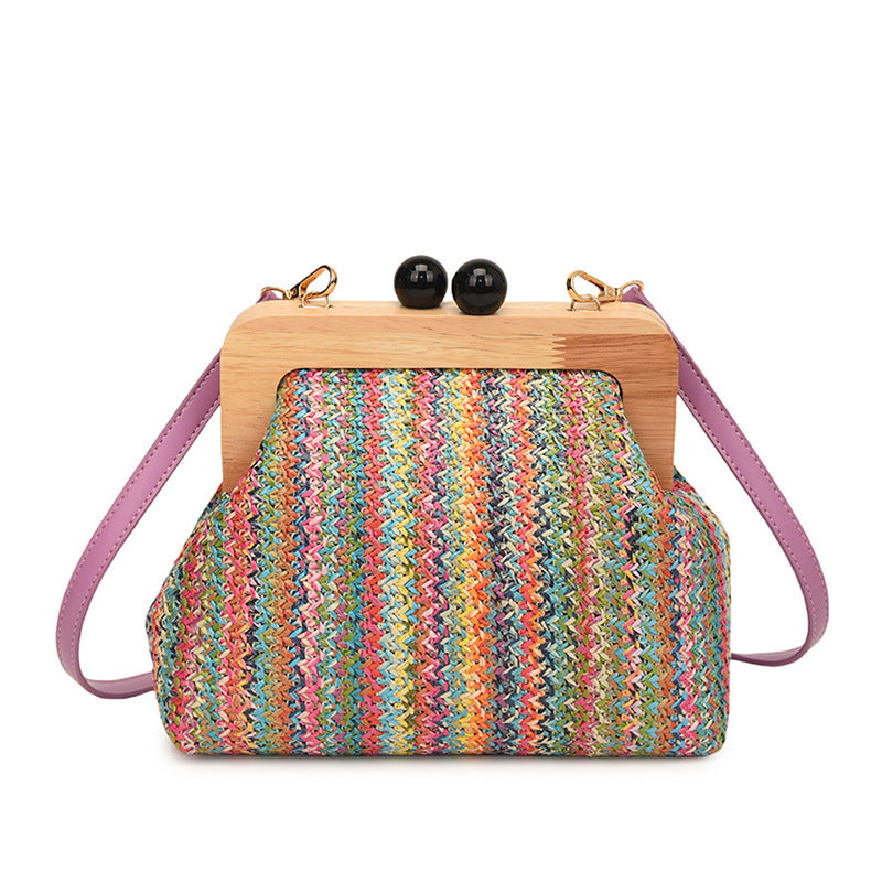 Fashion Popular Straw Western Style Refined Personalized Seaside Women's Messenger Bag