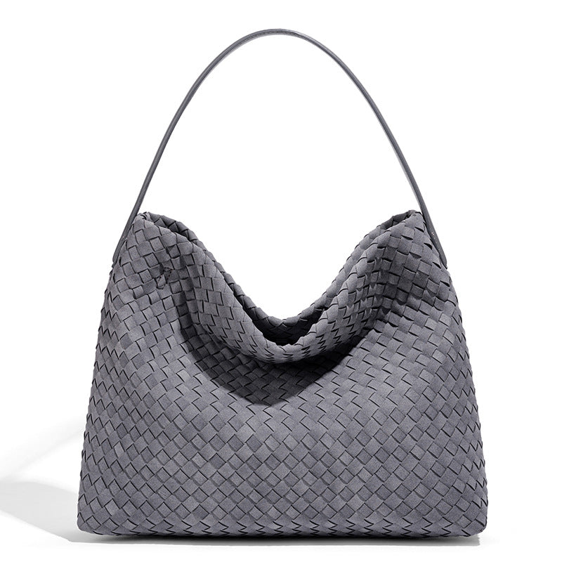 New Frosted Hand-woven Fashionable Large Capacity Handbags