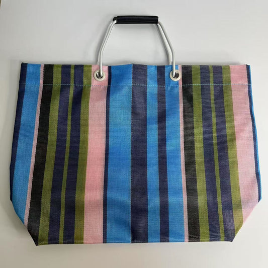 Women's & Men's Woven Aluminum Portable Leisure Shopping Tote Bag