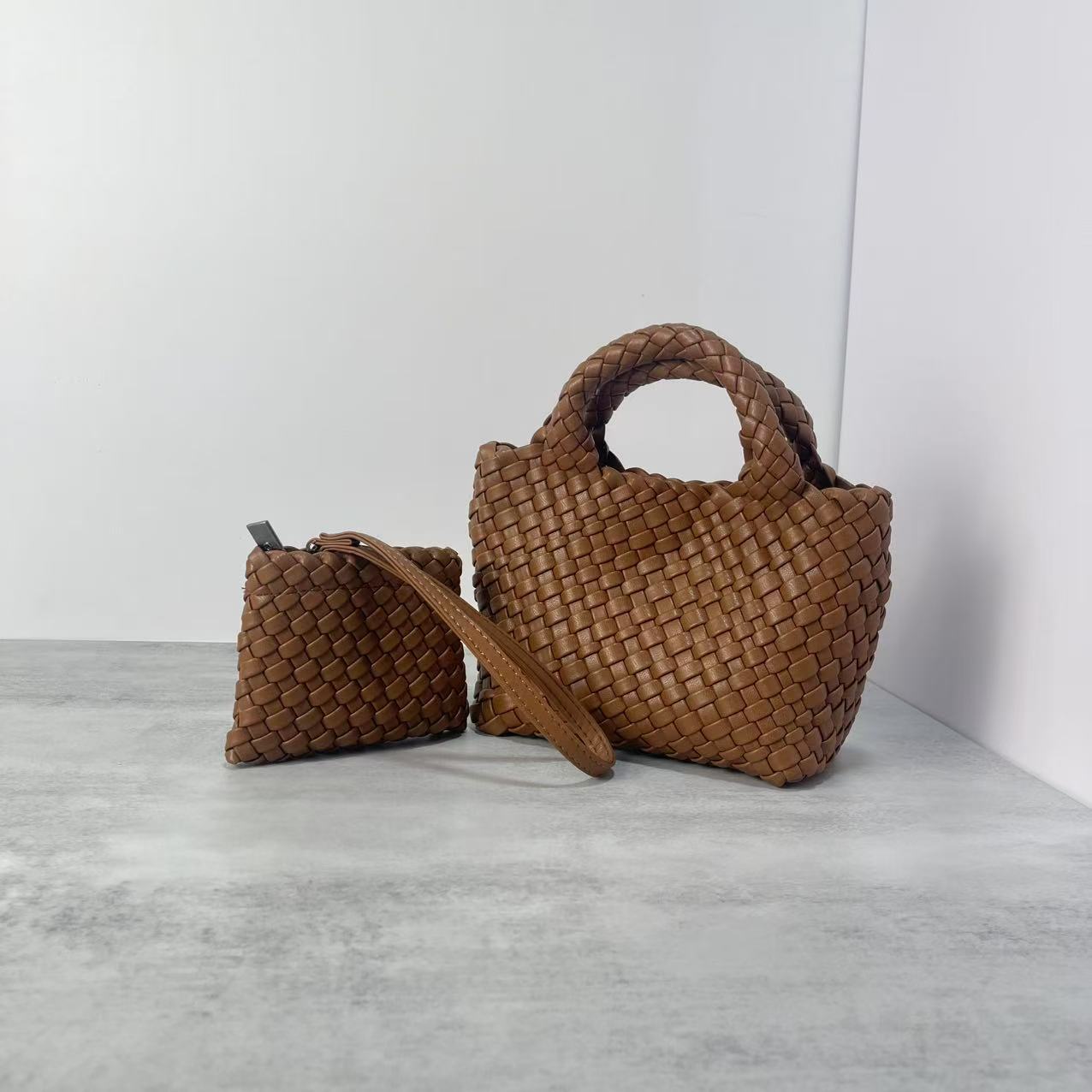 Women's Trendy Chain Mother Hand-woven Vegetable Basket Women's Handbag