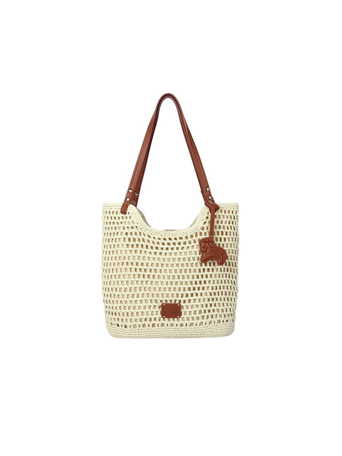 Women's Lazy Vacation Cotton String Beach Holiday Woven Large Women's Shoulder Bag