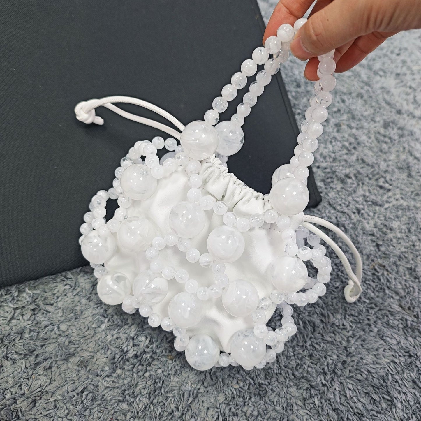 Women's Minority Fashion Hand Beaded Trendy Unique Bucket Bags