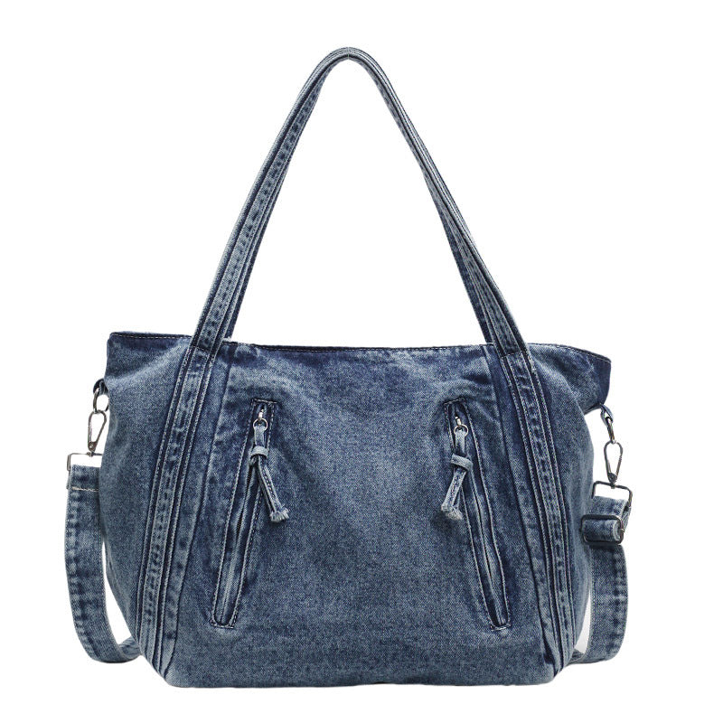 Women's Korean Style Large Capacity High Sense Idle Denim Women's Shoulder Bag