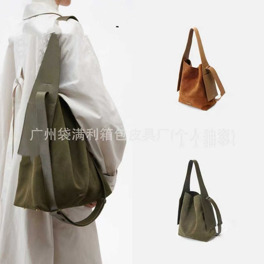 Women's Suede Hanging Ear Large Capacity Lazy Tote Bag