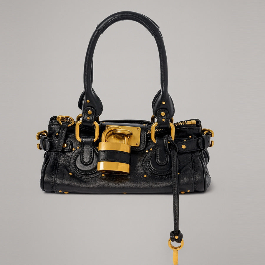 Hot Motorcycle Retro Distressed Rivet Chloe Paddington Portable Tote Bags