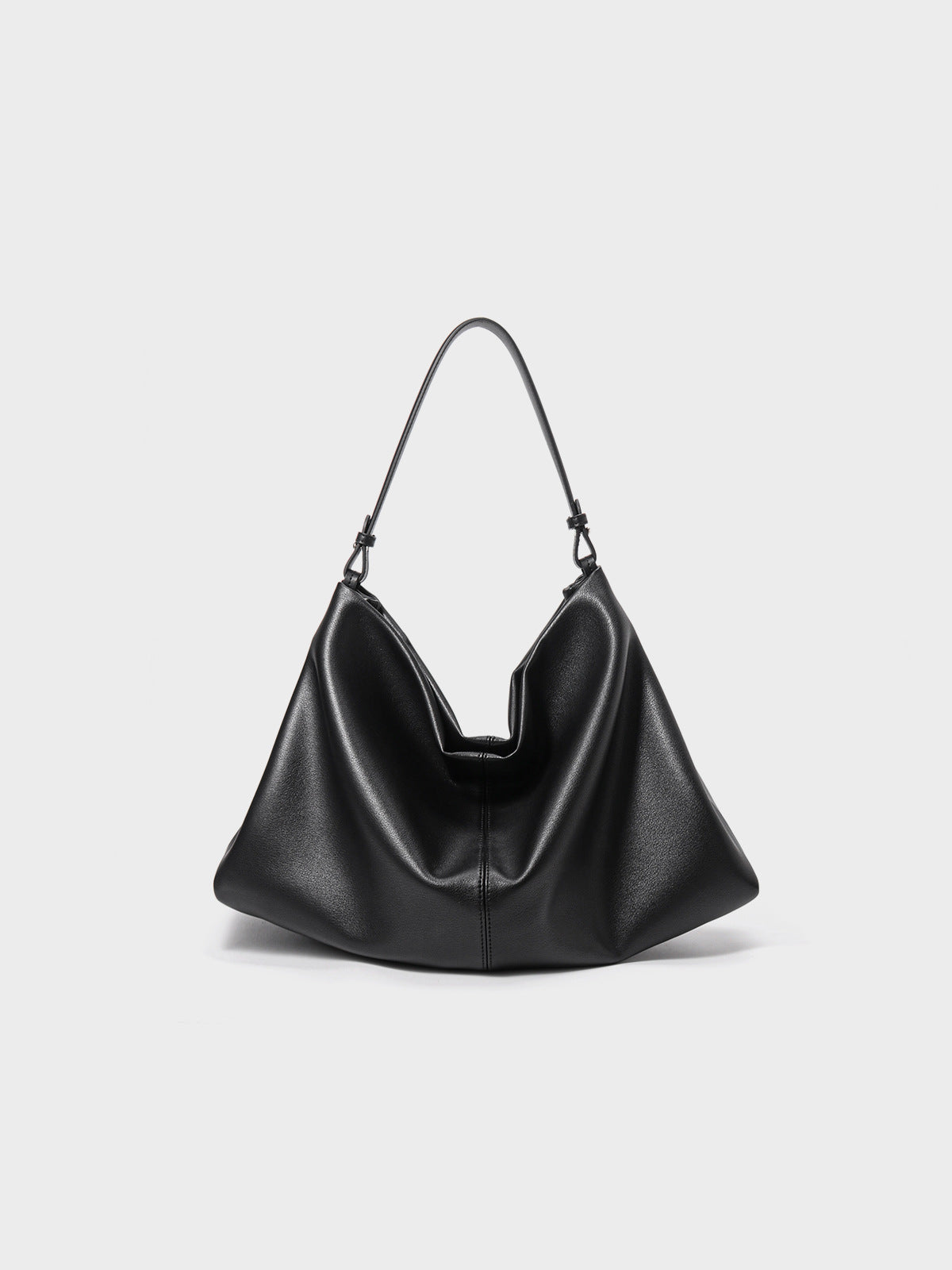 Women's Large Capacity Niche High-grade Genuine Underarm Women's Leather Bag