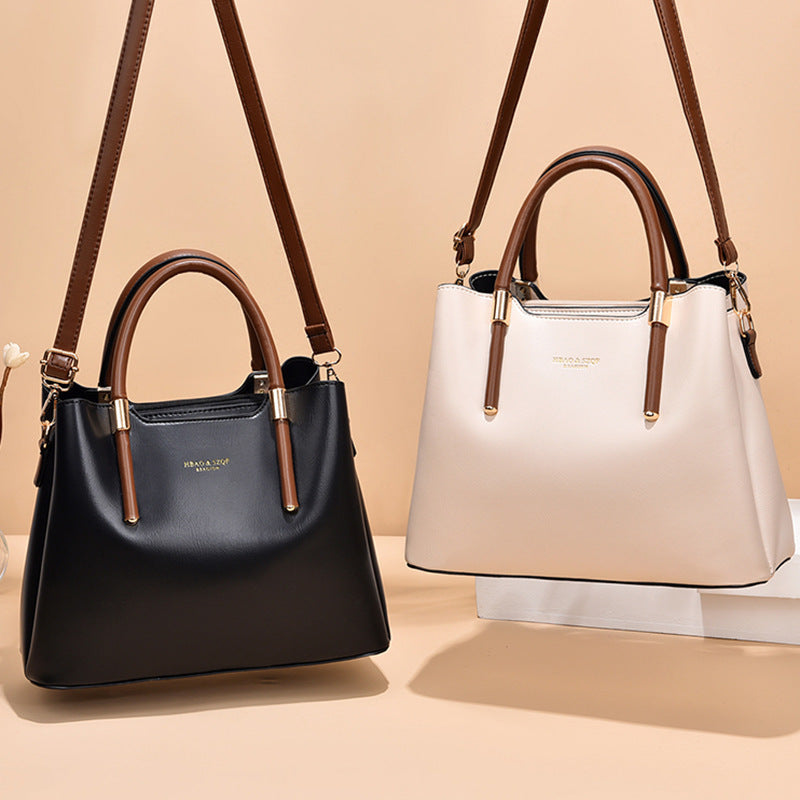 Women's Large Capacity Mom Elegant Leather Tote Bags