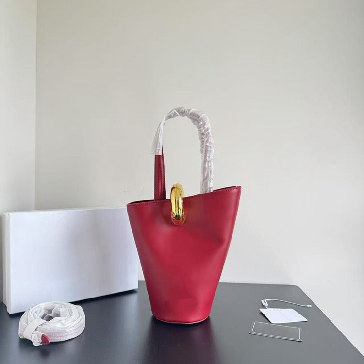 Women's Bracelet Straw Woven Gold Vegetable Basket Women's Shoulder Bag