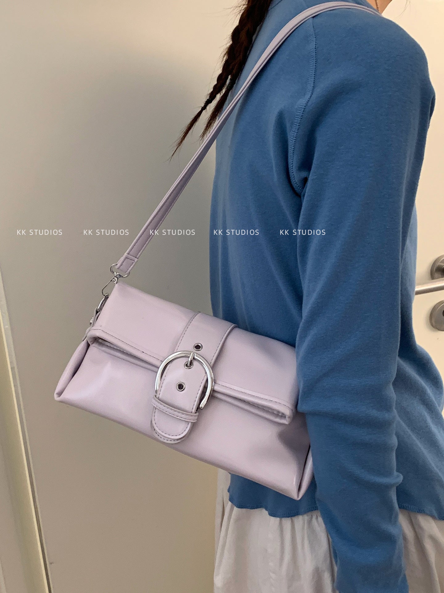 Women's Korean Fashion Pouches Commuter Simple Small Square Bag