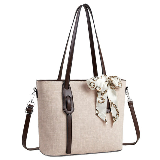 Silk Scarf Decoration Large Capacity Versatile Shoulder Bags